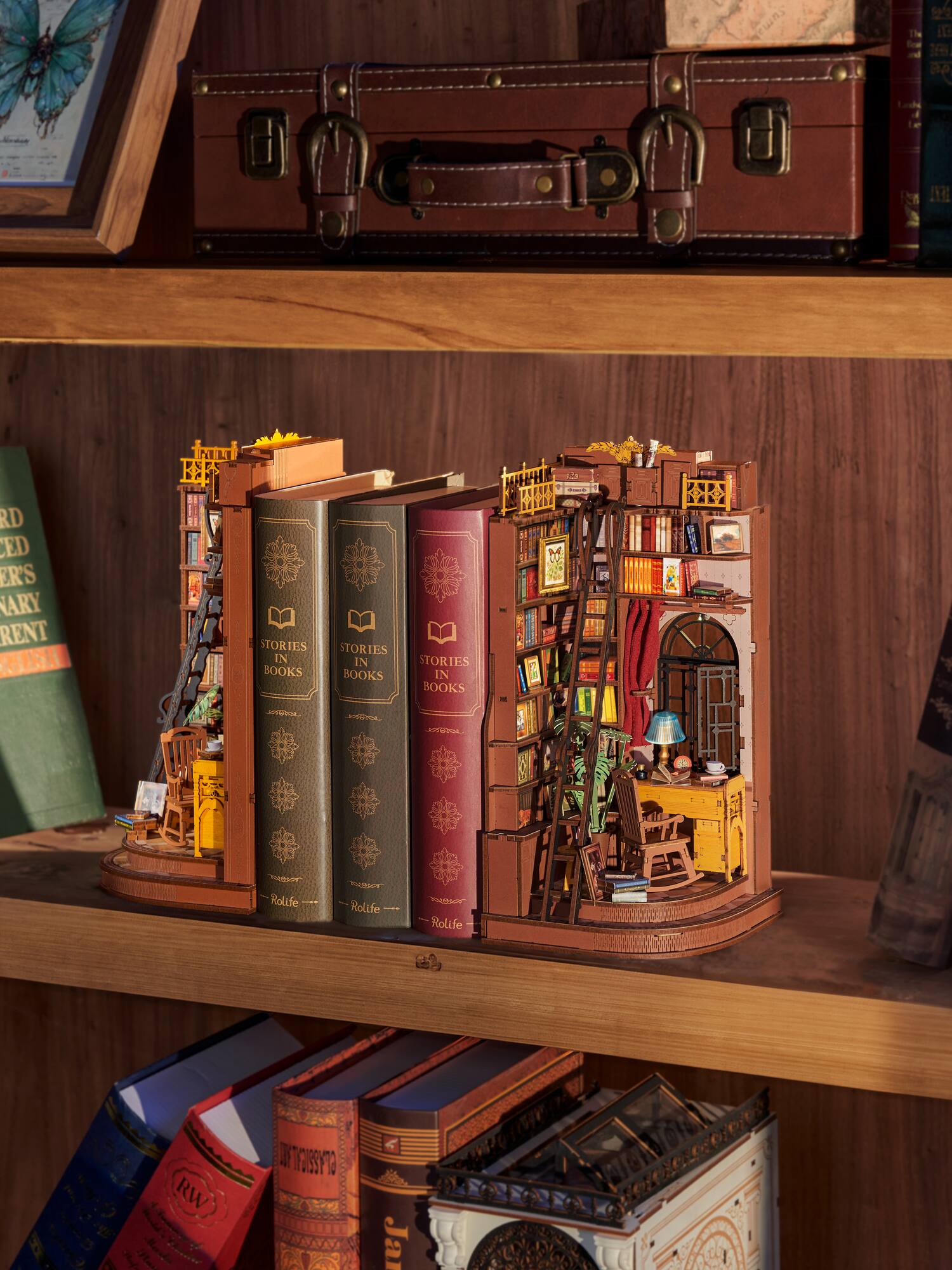 Rolife® Silent Corner Study DIY Book Nook Shelf Insert Kit